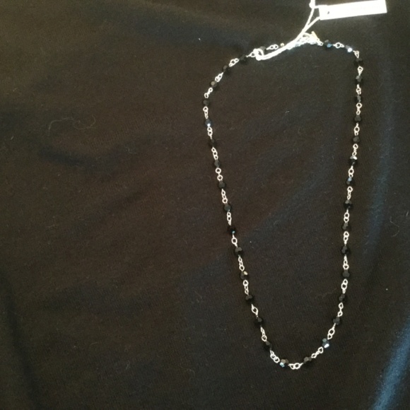 BRAND NEW Chan Luu 20” Black Onyx & Silver Design Necklace - Picture 11 of 14